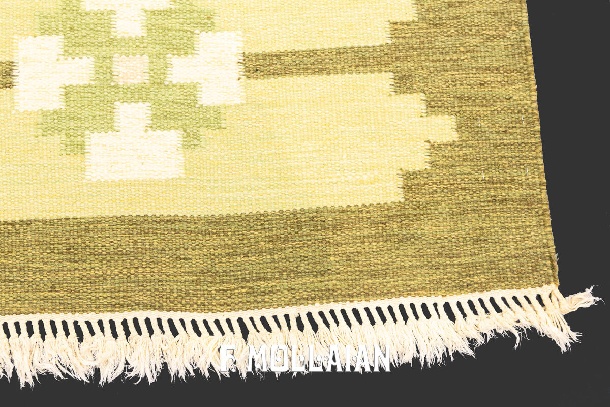 Scandinavian Rug Green Color n°:741725